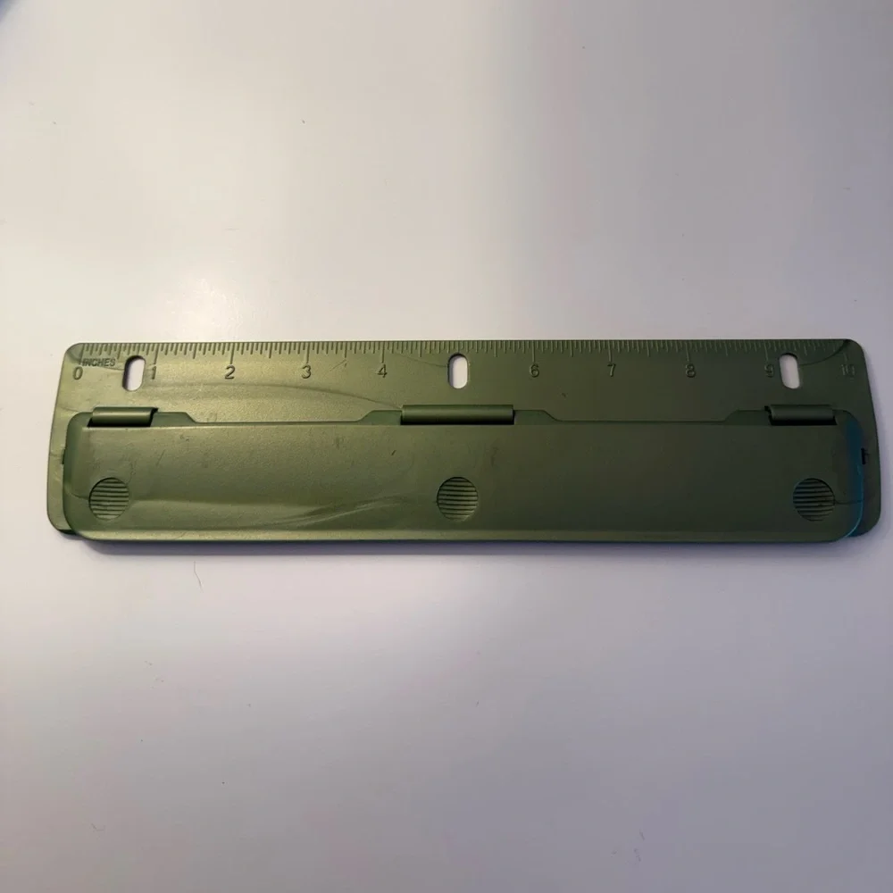 Green 3-Hole Punch Ring Binder
